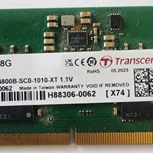 זיכרון מחודש Transcend DDR5 8GB 4800MHz SO-DIMM – ביצועים מהירים לנייד